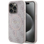 Oryginalne Etui GUESS Hardcase GUHMP14XG4GFRP do iPhone 14 Pro Max (Kompatybilny z Magsafe / 4G Ring classic logo / różowy)