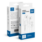 BLUE STAR słuchawki przewodowe Typ C (DAC) z mikrofonem PA-M15C-R 1,2 m białe