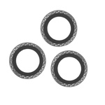 Zestaw szkieł na aparat do iPhone 12 Pro Max 6,7" black rhombus (3 sztuki)