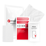 FORCELL - zestaw czyszczący do ekranów LCD 4w1 (ściereczka mokra i sucha, szpatułka, stikery)