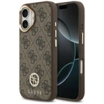 Etui Guess 4G Strass Logo MagSafe na iPhone 17 - brązowe