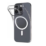 Etui silikonowe Puro 03 Mag MagSafe do iPhone 16 Pro - przezroczyste