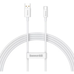 BASEUS kabel USB A do Typ C PD 100W 1,5m biały P10320102214-02