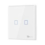 Sonoff T2EU2C-RF dwukanałowy dotykowy włącznik światła przełącznik przycisk Wi-Fi na pilot 433 MHz  biały (M0802030010)