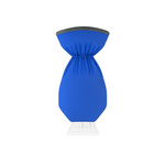 Skrobaczka do odśnieżania auta z rękawicą niebieska