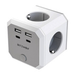 Kostka zasilająca BlitzWolf BW-EC2 8-in-1 (4xAC / 2 x USB-A / 2 x USB-C)