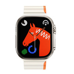 HOCO pasek do Apple Watch 38 / 40 / 41 mm AS102 gwiezdny z pomarańczowym
