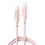 XO KABEL NB-Q265B USB-C/USB-C 1m 60W RÓŻOWY