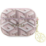 Oryginalne Etui APPLE AIRPODS PRO Guess GCube Charm (GUAPPGCE4CP) różowe
