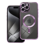 Futerał Electro Mag Cover kompatybilny z MagSafe do IPHONE 15 PRO MAX fioletowy