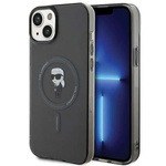 Karl Lagerfeld nakładka do iPhone 15 Plus 6,7" KLHMP15MHFCKNOK czarna HC Magsafe IML Ikonik
