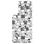 Panel Samsung GP-TOU021HOOJW do etui Frame Cover do Galaxy S22+ Simpsons biały/white