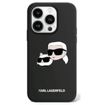 Oryginalne Etui KARL LAGERFELD Silicone Karl & Choupette MagSafe KLHMP15LSKCHPPLK do Iphone 15 Pro Czarny