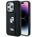 Karl Lagerfeld nakładka do iPhone 14 Pro 6,1&quot; KLHCP14LGSAKCPK HC GRIPSTAND SAFFIANO KC PINS czarna