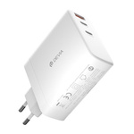 Devia ładowarka sieciowa Extreme PD 140W 2x USB-C 1x USB biała do laptopa