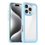 Etui Outer Space Case na iPhone 16e pokrowiec z elastyczną ramką - niebieskie