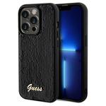 Guess nakładka do iPhone 14 Pro Max 6,7&quot; GUHCP14XPSFDGSK HC SEQUIN SCRIPT METAL czarna