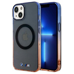 Oryginalne Etui BMW Gradient Bumper MagSafe Hardcase BMHMP15MHTGE do Iphone 14 Plus/ 15 Plus Szary