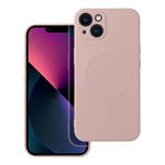Futerał Silicone Mag Cover kompatybilny z MagSafe do IPHONE 13 różowy