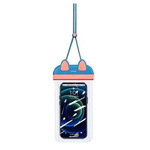 Etui 7" USAMS Waterproof Case (YD010) niebiesko-różowe