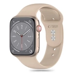 Pasek Tech-Protect Silicone na Apple Watch 4 / 5 / 6 / 7 / 8 / 9 / SE / Ultra 1 / 2 (42 / 44 / 45 / 49 mm) - brązowy