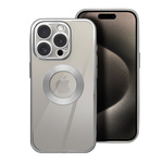 Futerał GLAM do IPHONE 15 Pro Max srebrny