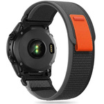 Pasek do GARMIN FENIX 3 / 5X / 3HR / 5X PLUS / 6X / 6X PRO / 7X Tech-Protect Nylon pomarańczowo - czarne