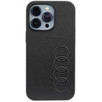 Audi Synthetic Leather iPhone 13 Pro / 13 6.1" czarny/black hardcase AU-TPUPCIP13P-TT/D1-BK