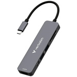 Adapter Hub Verbatim USB-C/HDMI/USB-A     3.2/USB-A 2.0/SD/microSD aluminiowy 32156