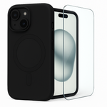 Etui do iPhone 15 MagSafe czarne + Szkło