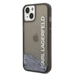 Karl Lagerfeld Liquid Glitter Translucent Elongated Logo Case – Etui iPhone 14 Plus (czarny)