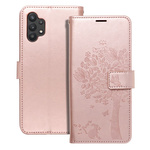 Kabura MEZZO Book do SAMSUNG A32 5G drzewo złoty róż