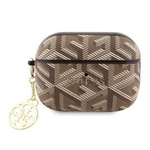 Oryginalne Etui APPLE AIRPODS PRO 2 Guess GCube Charm (GUAP2PGCE4CW) brązowe