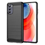 Carbon Case elastyczne etui pokrowiec Motorola Moto G Stylus 2022 czarny