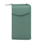 Torebka na telefon miętowa