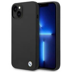 BMW Liquid Silicone Case Metal Logo – Etui iPhone 14 (Czarny)