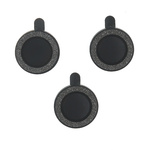 Zestaw szkieł na aparat do iPhone 11 Pro Max black glitter (3 sztuki)