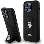 Karl Lagerfeld nakładka do iPhone 13 Pro Max 6,7&quot; KLHCP13XGSACHPK HC GRIPSTAND SAFFIANO CHOUPETTE PINS czarna