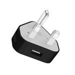 Economy Ładowarka sieciowa Adapter UK USB  1A Czarny 1000 mAh