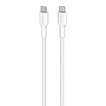 PURO Fabric - Kabel w oplocie heavy duty USB-C do USB-C 1,2m (biały)