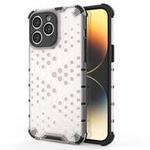 Honeycomb etui iPhone 14 Pro Max pancerny hybrydowy pokrowiec przezroczyste