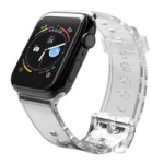 Pasek silikonowy bransoleta bransoletka Strap Light do zegarka Apple Watch 42 / 44 mm - czarny