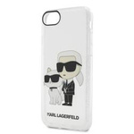 Karl Lagerfeld nakładka do iPhone 7 / 8 / SE KLHCI8HNKCTGT transparentne hardcase IML Glitter NFT Karl&Choupette