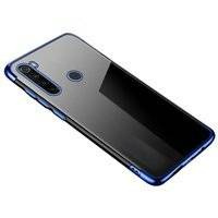 Clear Color case żelowy pokrowiec etui z metaliczną ramką Motorola G8 Play niebieski