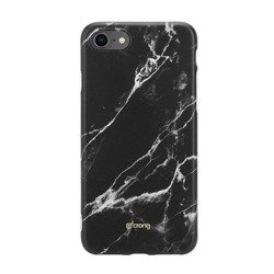 Crong Marble Case – Etui iPhone SE 2020 / 8 / 7 (czarny)