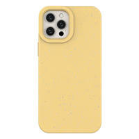 Eco Case etui do iPhone 12 mini silikonowy pokrowiec obudowa do telefonu żółty