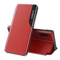 Eco Leather View Case elegancki futerał etui z klapką i funkcją podstawki Samsung Galaxy Note 10 czerwony