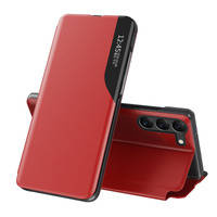 Eco Leather View Case etui do Samsung Galaxy S23 z klapką podstawka czerwone