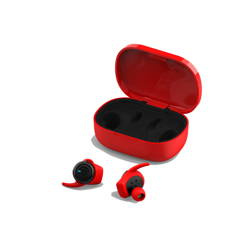 Forever słuchawki Bluetooth 4Sport TWE-300 czerwone z etui ładującym