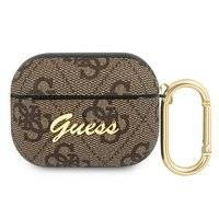 Guess GUAP4GSMW AirPods Pro cover brązowy/brown 4G Script Metal Collection